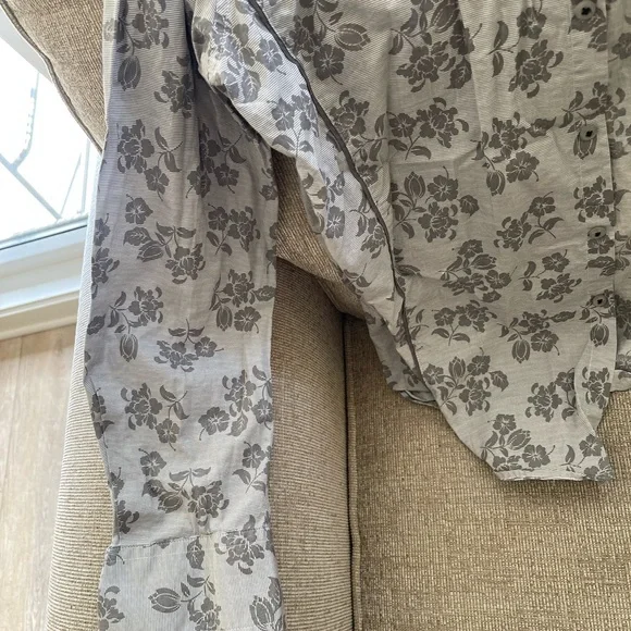 INC International Concepts Gray Floral Men's Shirt - Picture 4 of 6